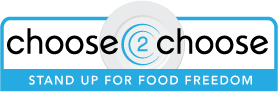 Choose2Choose - Stand Up for Food Freedom Badge